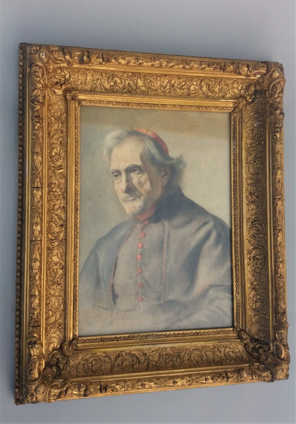 Good Victorian Watercolour Painting Cardinal