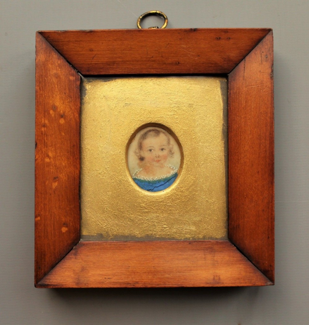 Georgian Miniature Painting Infant Child