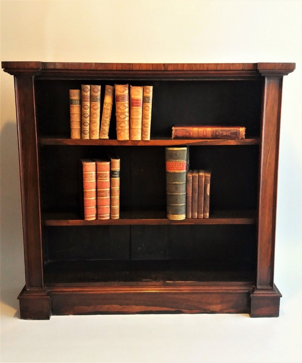 Neat Regency Rosewood Bookcase