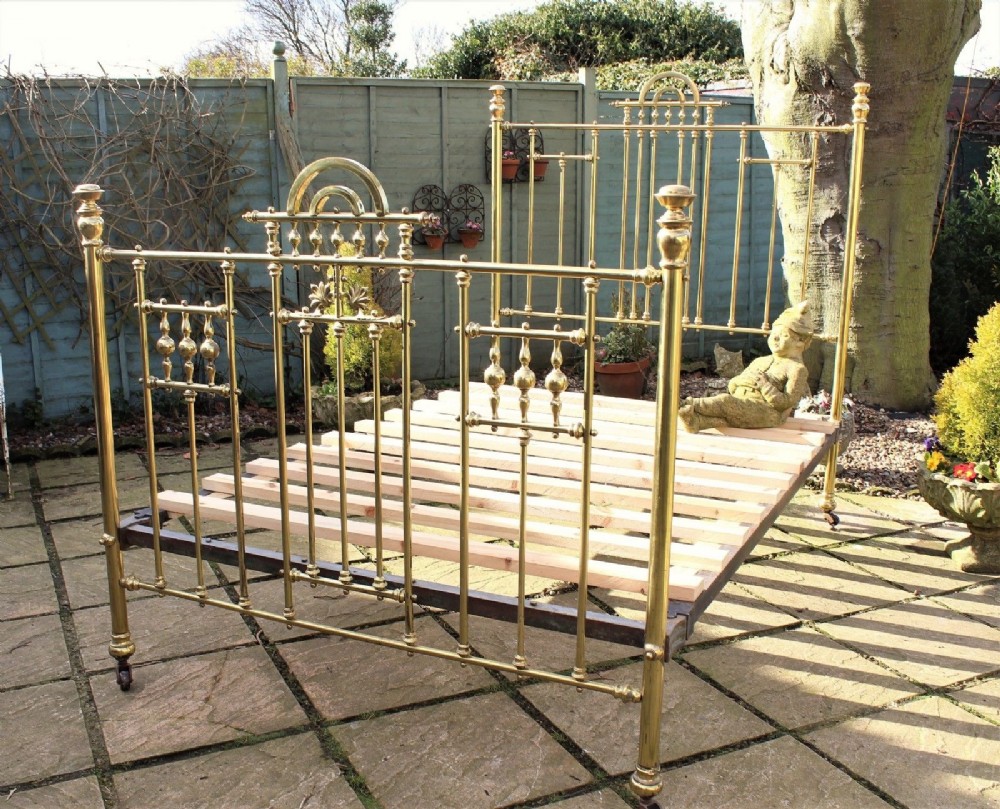 Good Quality Victorian Brass Double Bed
