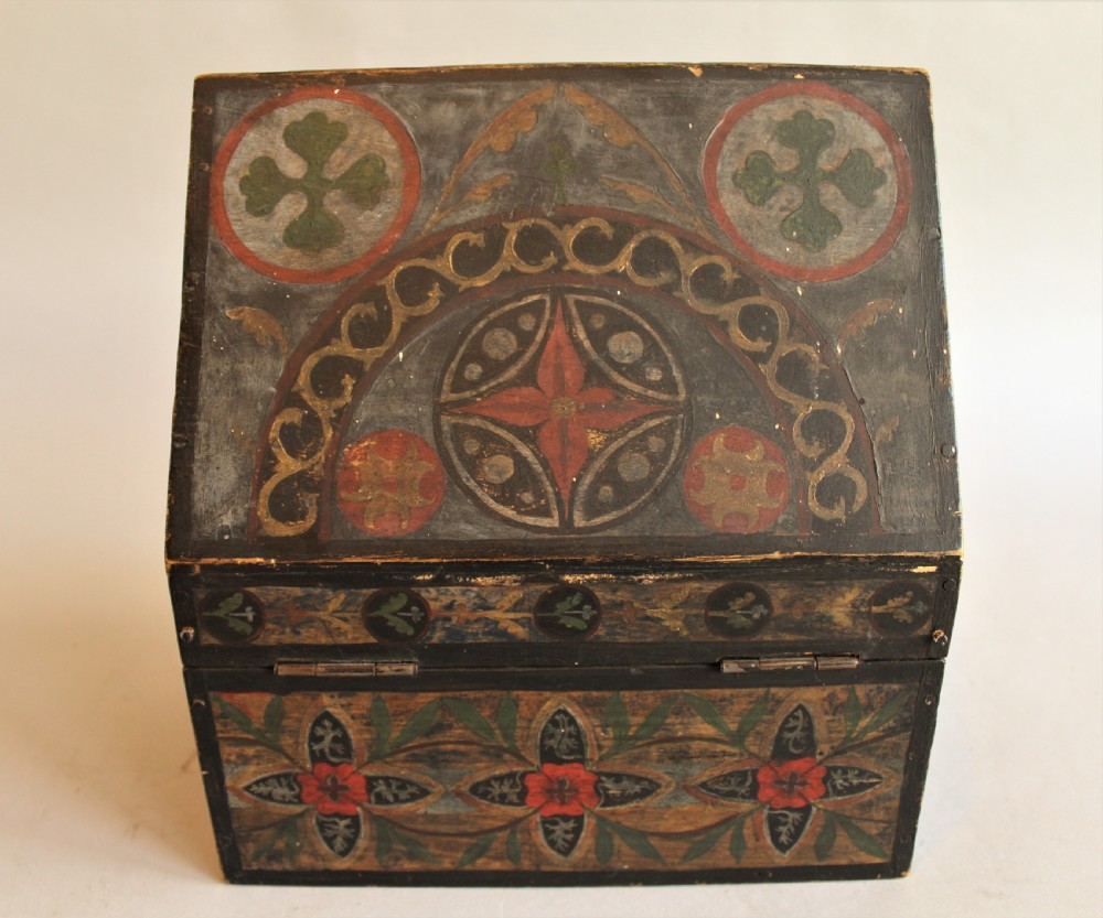 Painted Box Folk Art View VIII