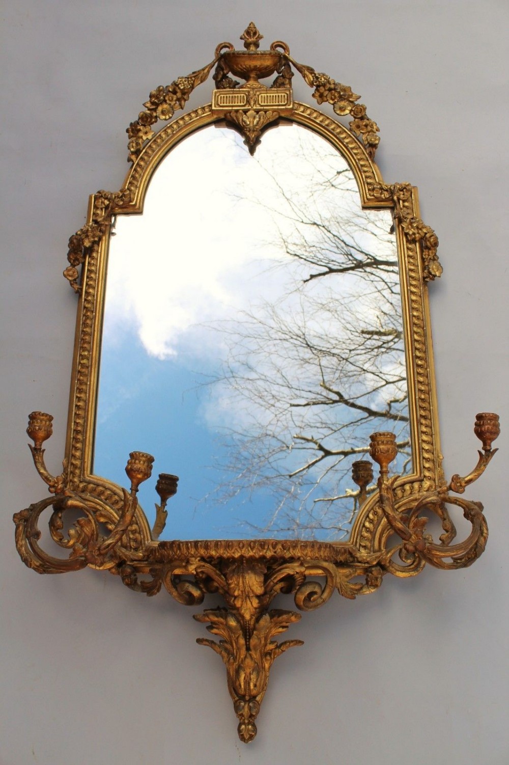 Impressive Late Regency Girandole Mirror