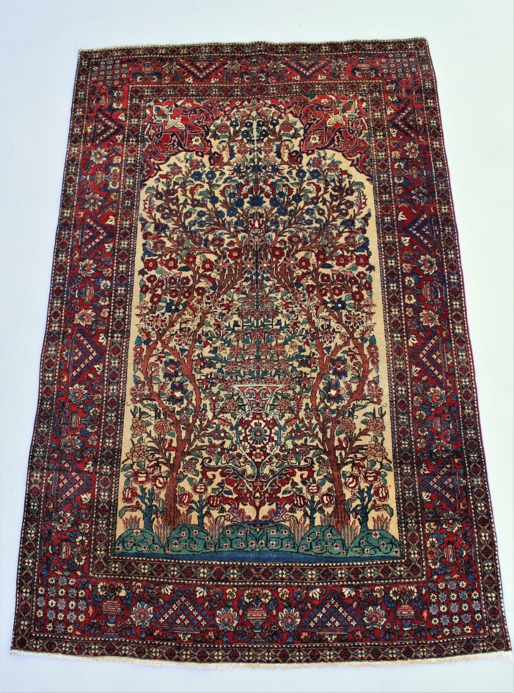 Good Antique Isfahan Prayer Carpet