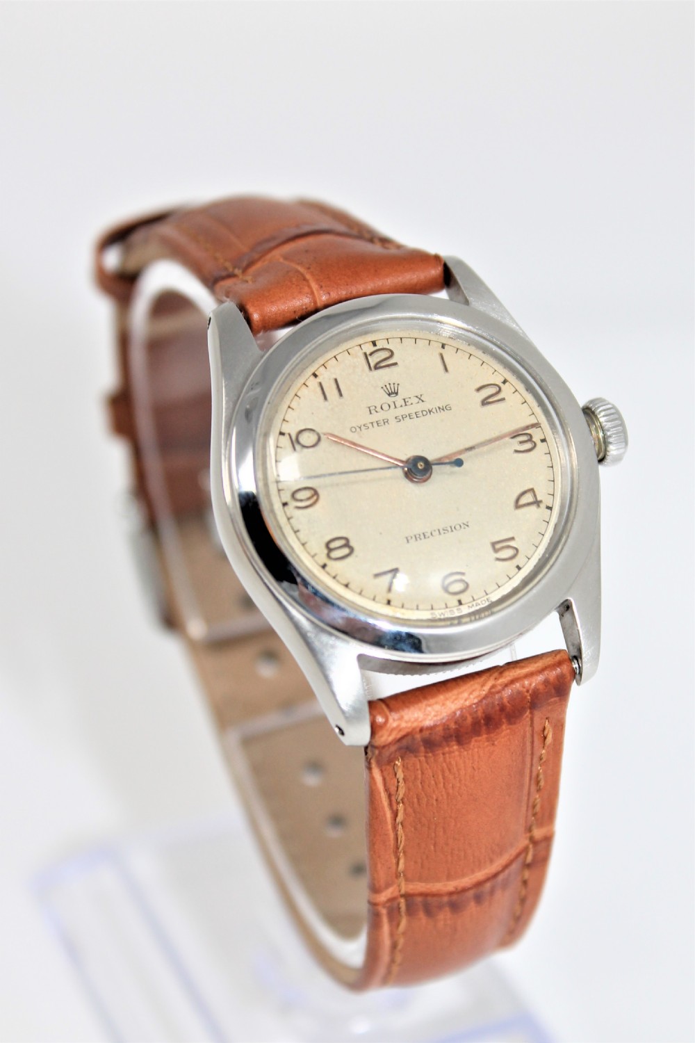 Rolex Steel and 18ct Gold Oyster Speedking Precision Wristwatch, Vintage 1946