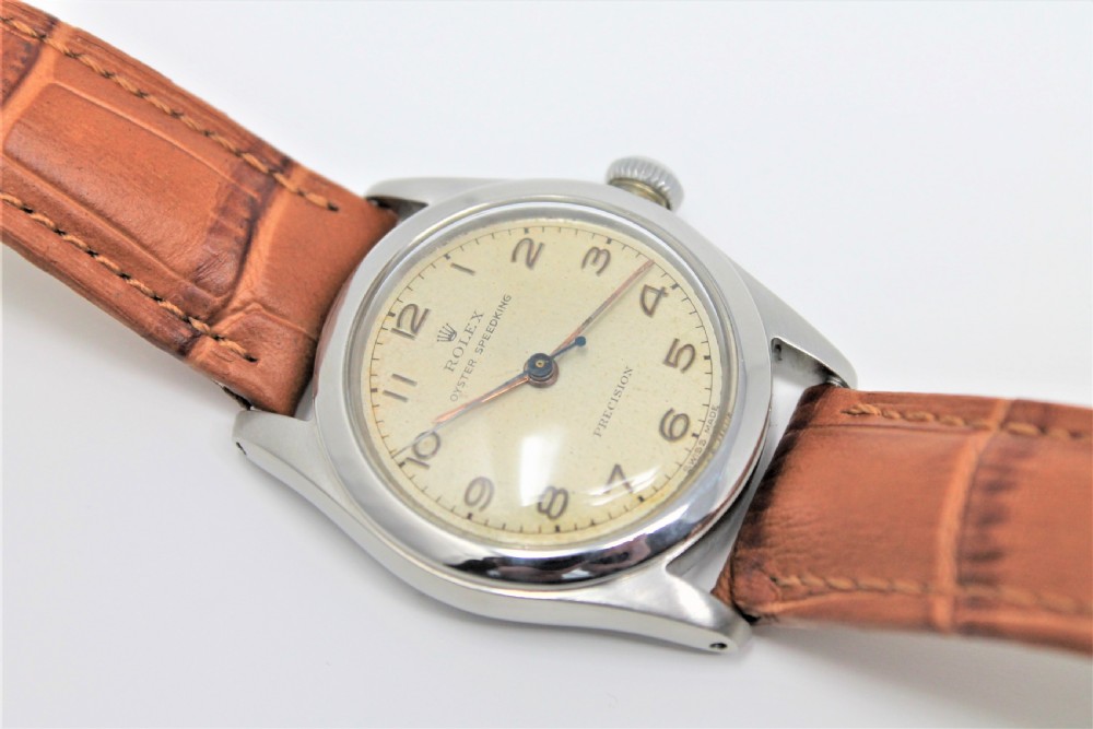 Rolex Steel and 18ct Gold Oyster Speedking Precision Wristwatch, Vintage 1946 View II