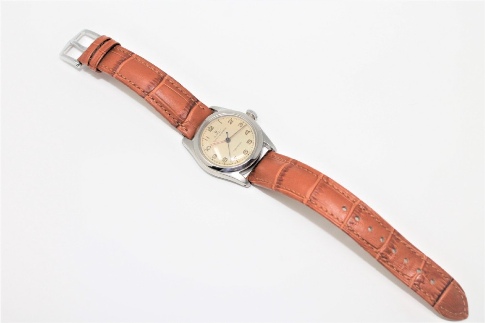Rolex Steel and 18ct Gold Oyster Speedking Precision Wristwatch, Vintage 1946 View V
