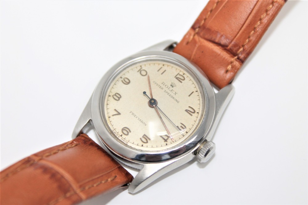 Rolex Steel and 18ct Gold Oyster Speedking Precision Wristwatch, Vintage 1946 View VI