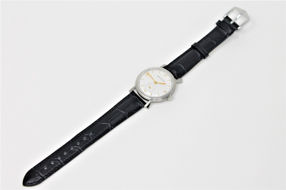 Stunning Gents Vintage Jaeger LeCoultre Stainless Steel Wristwatch View IV