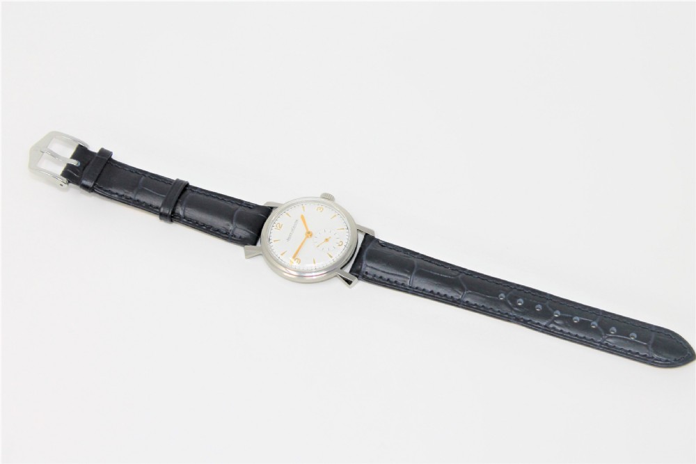 Stunning Gents Vintage Jaeger LeCoultre Stainless Steel Wristwatch View V