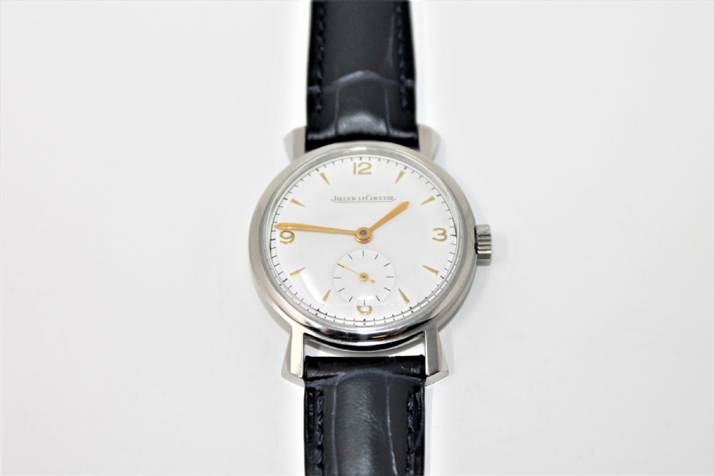 Stunning Gents Vintage Jaeger LeCoultre Stainless Steel Wristwatch View VI