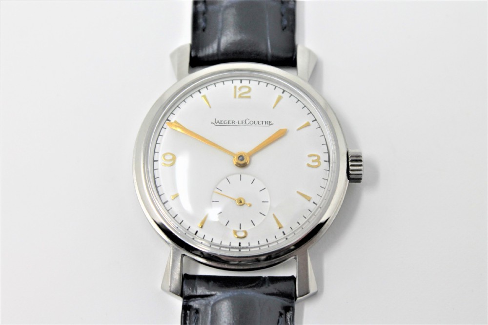 Stunning Gents Vintage Jaeger LeCoultre Stainless Steel Wristwatch View VII