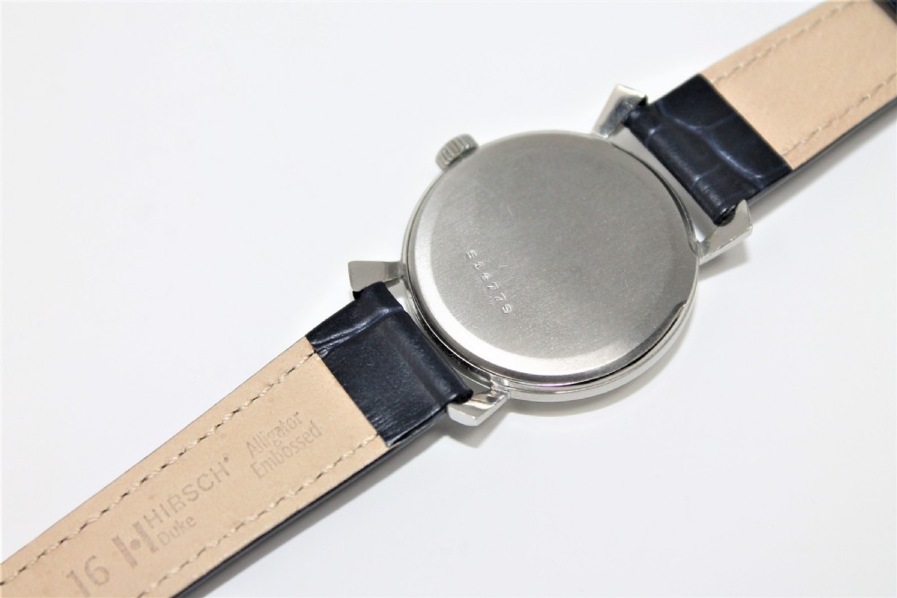 Stunning Gents Vintage Jaeger LeCoultre Stainless Steel Wristwatch View X