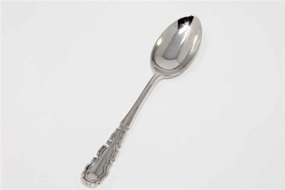 Quality Set of Boxed Silver Coffee Spoons and Tongs, Mappin & Webb 1921 View VI