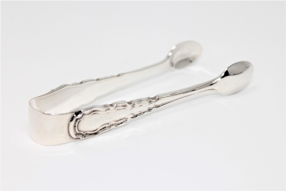 Quality Set of Boxed Silver Coffee Spoons and Tongs, Mappin & Webb 1921 View IX