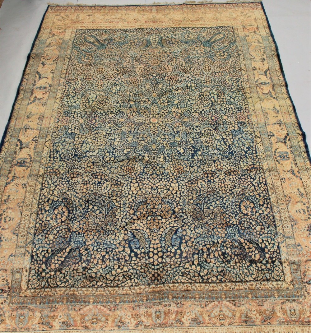 Antique Kirman Carpet Room Size