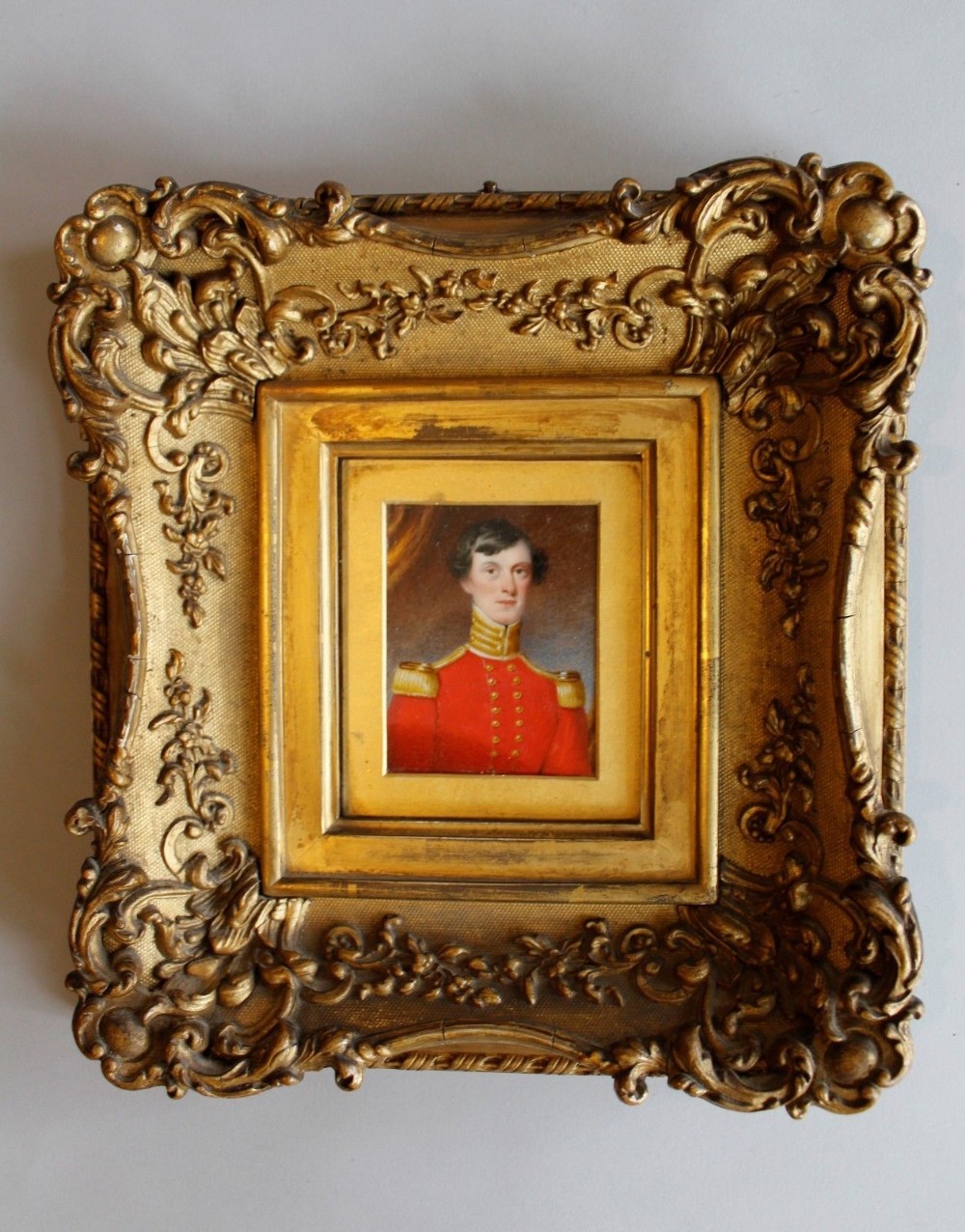 19th Century Oil Painting Military Officer