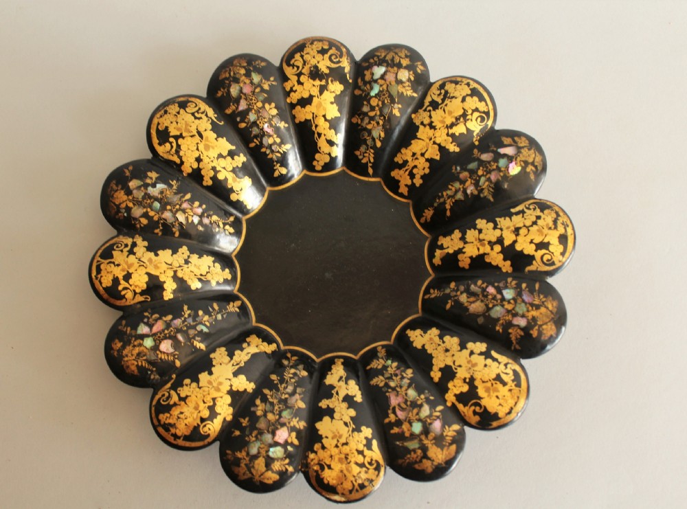 Pretty Victorian Papier Mache Tray Jennens & Bettridge View VI