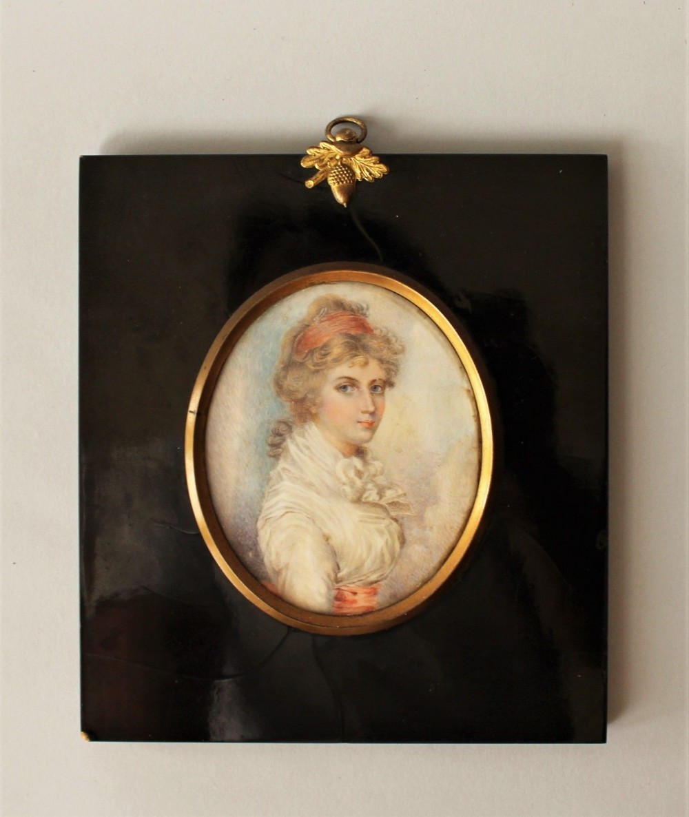 19th Century Miniature Watercolour Portrait