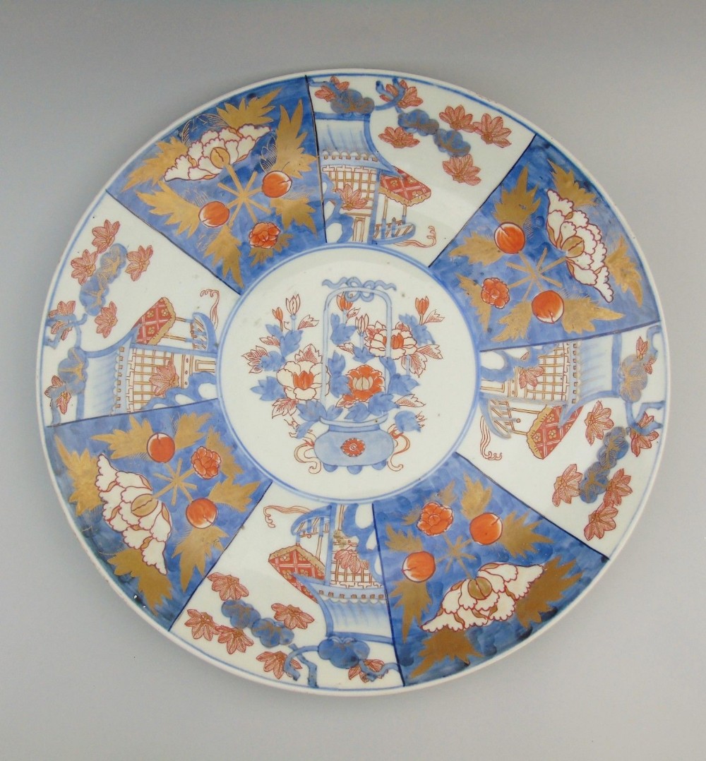 Large Japanese Imari Charger Meiji Period