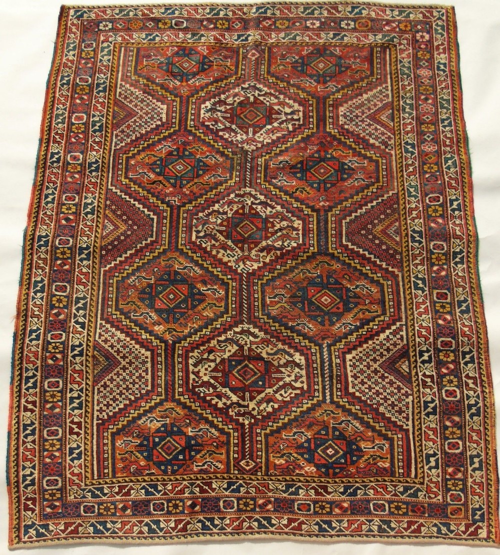 Antique Khamseh Carpet