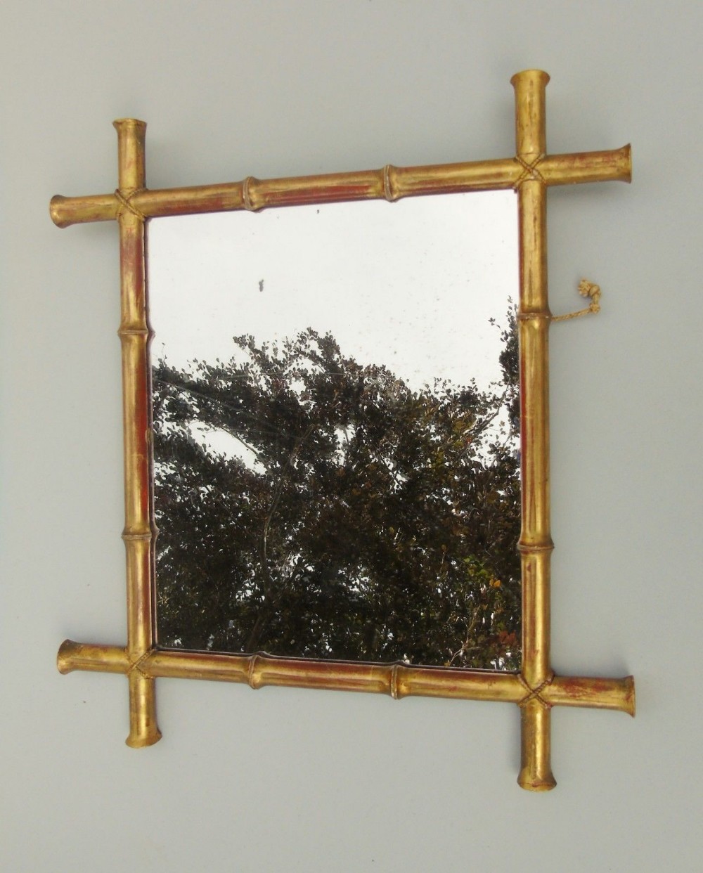 Neat Regency French Gilt and Gesso Cruciform Mirror