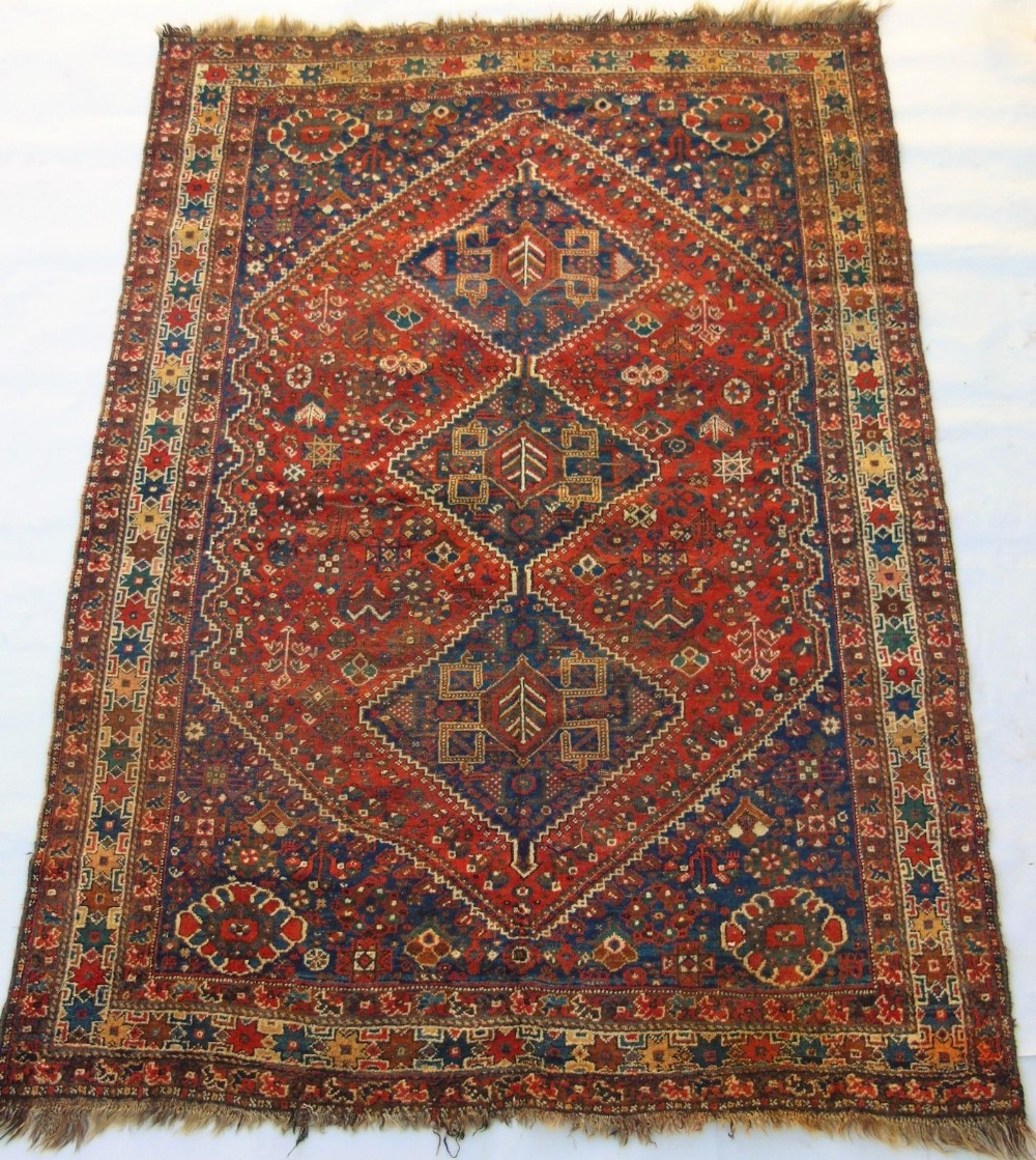 Antique Kashgai Carpet Room Size