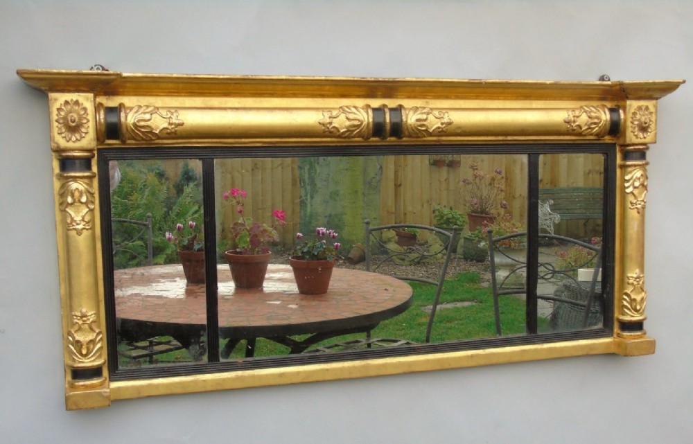Antique William IV Triptych Mirror