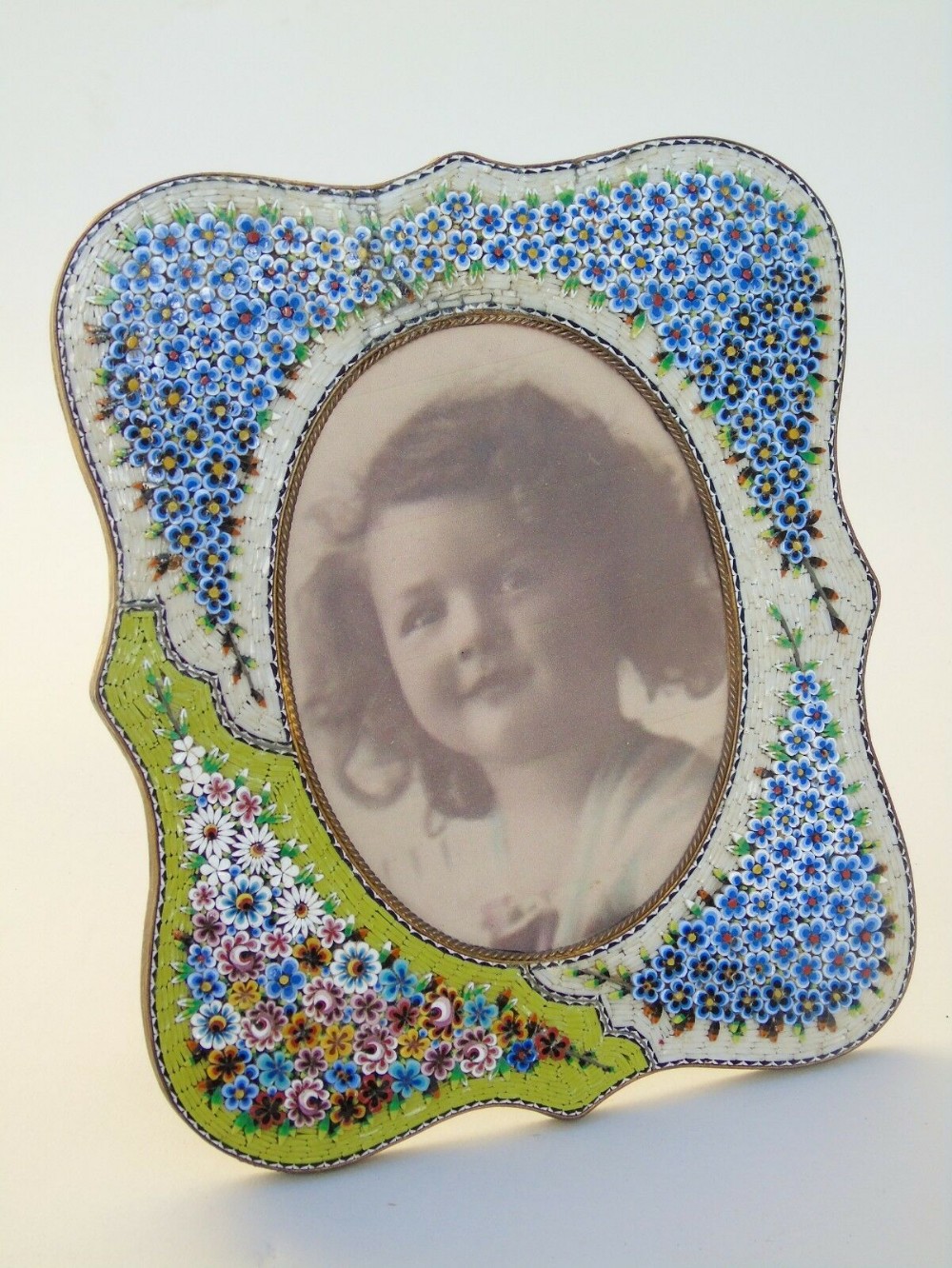 Large Murano Glass Millifiore Mosaic Frame