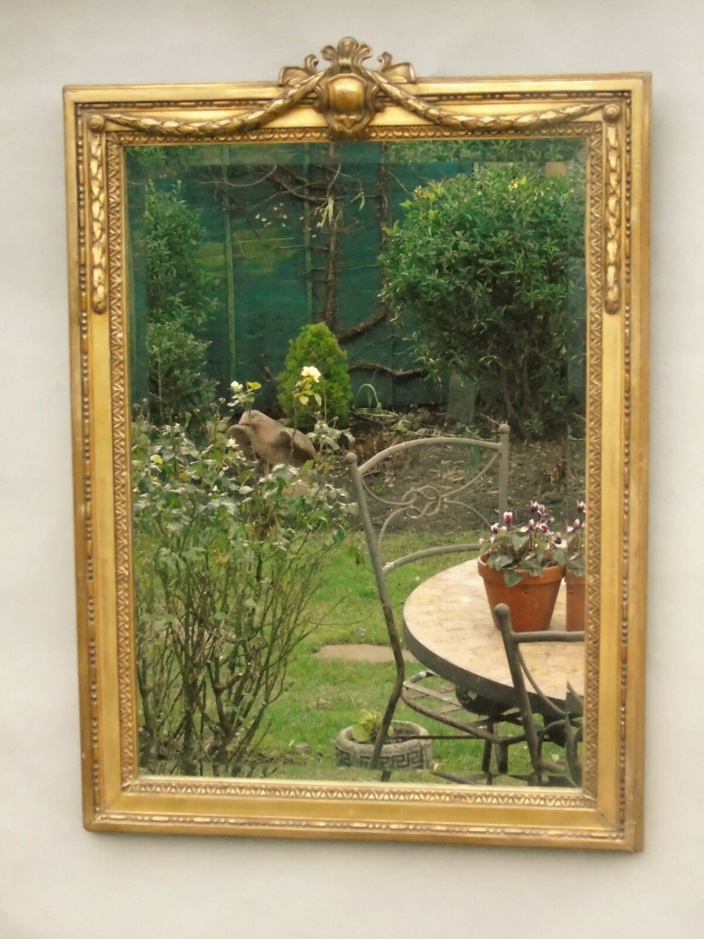 Elegant Regency Style Gilt Framed Mirror