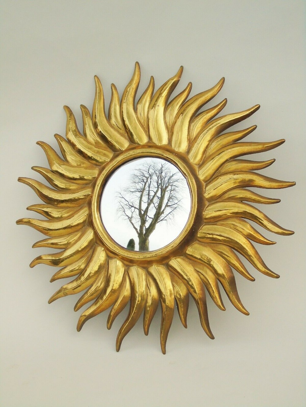 Antique Sunburst Gilt Mirror