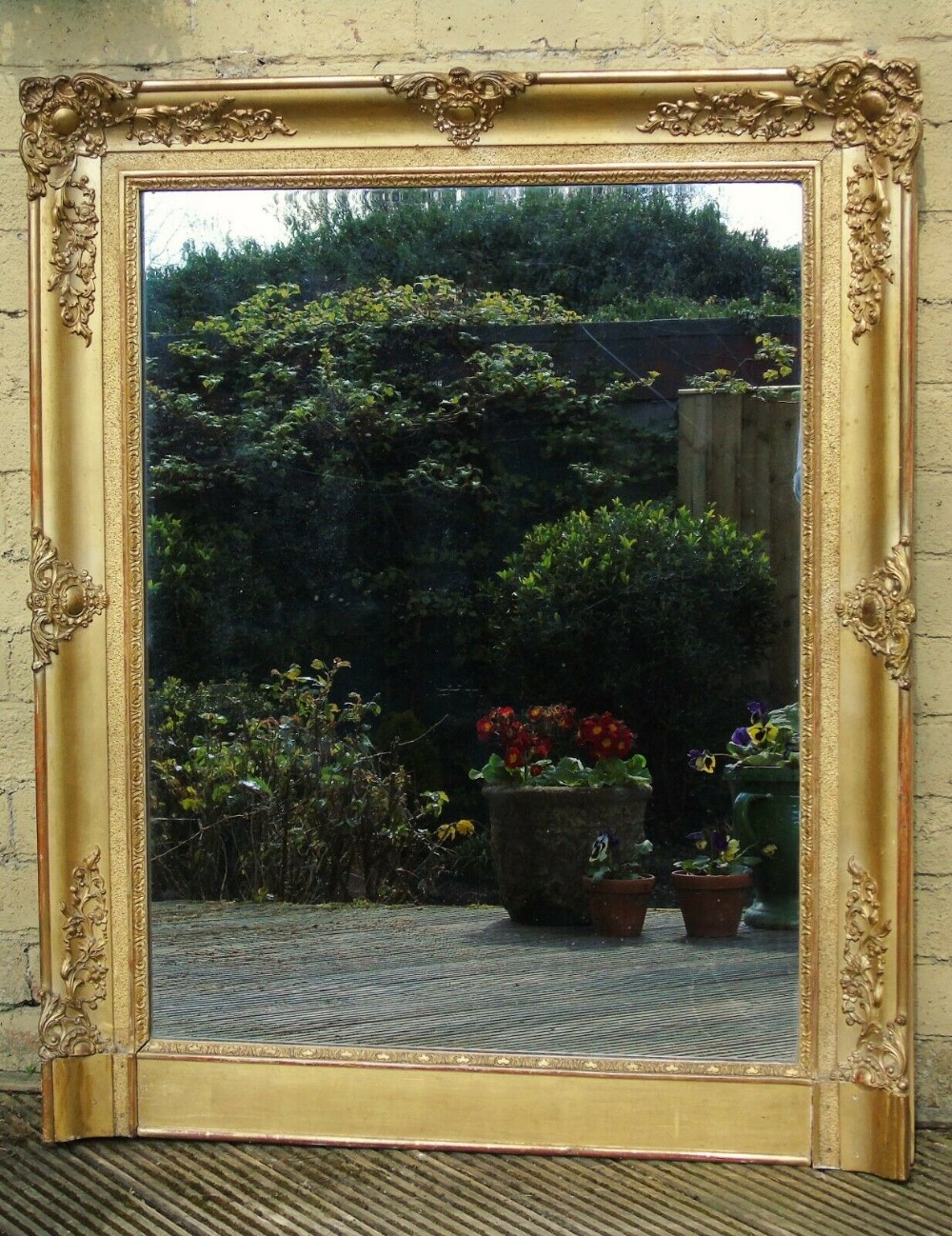 Good Quality 19th Century French Gilt Mirror