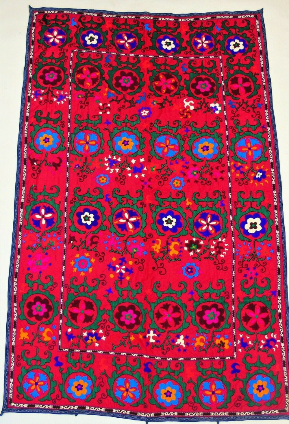Beautiful Large Suzani Wall Hanging Tapestry Embroidery