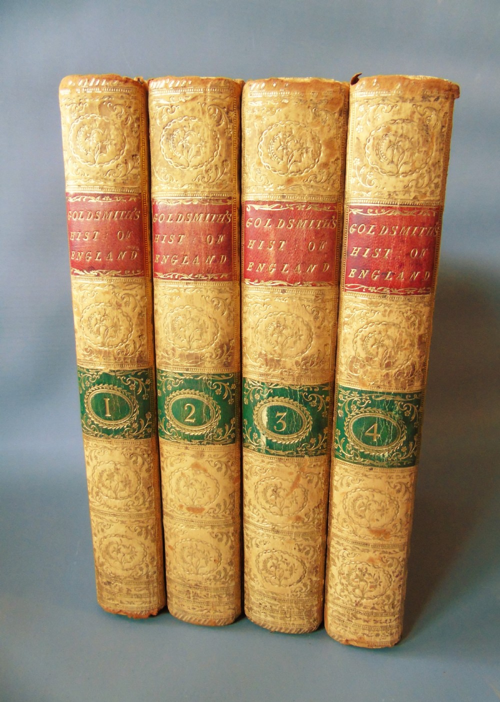 History of England Dr Goldsmith Set of Four Leather Bound Volumes View II