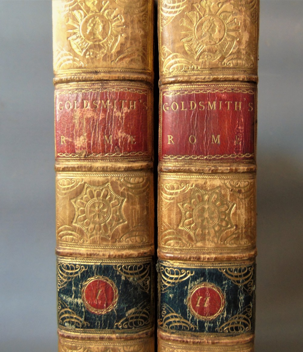 History of Rome Dr Goldsmith Set of Two Leather Volumes View II