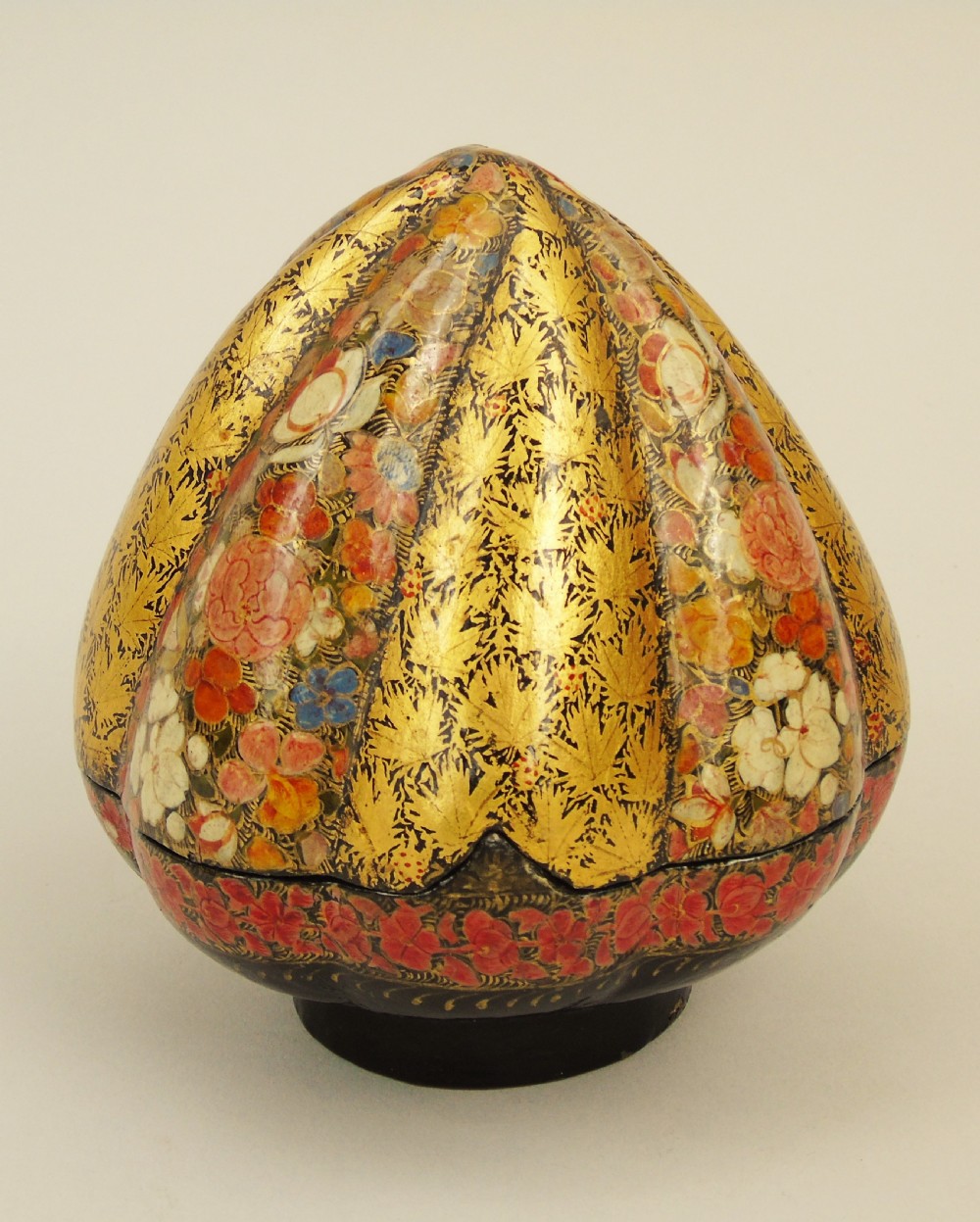 Antique Papier Mache Kashmir Trinket Box View II