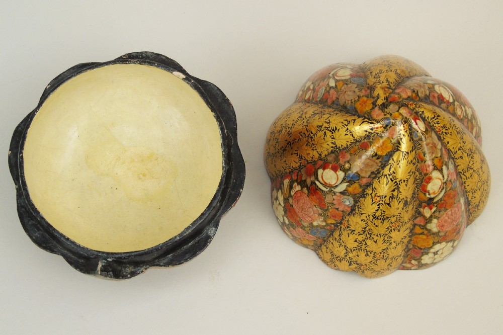 Antique Papier Mache Kashmir Trinket Box View IV
