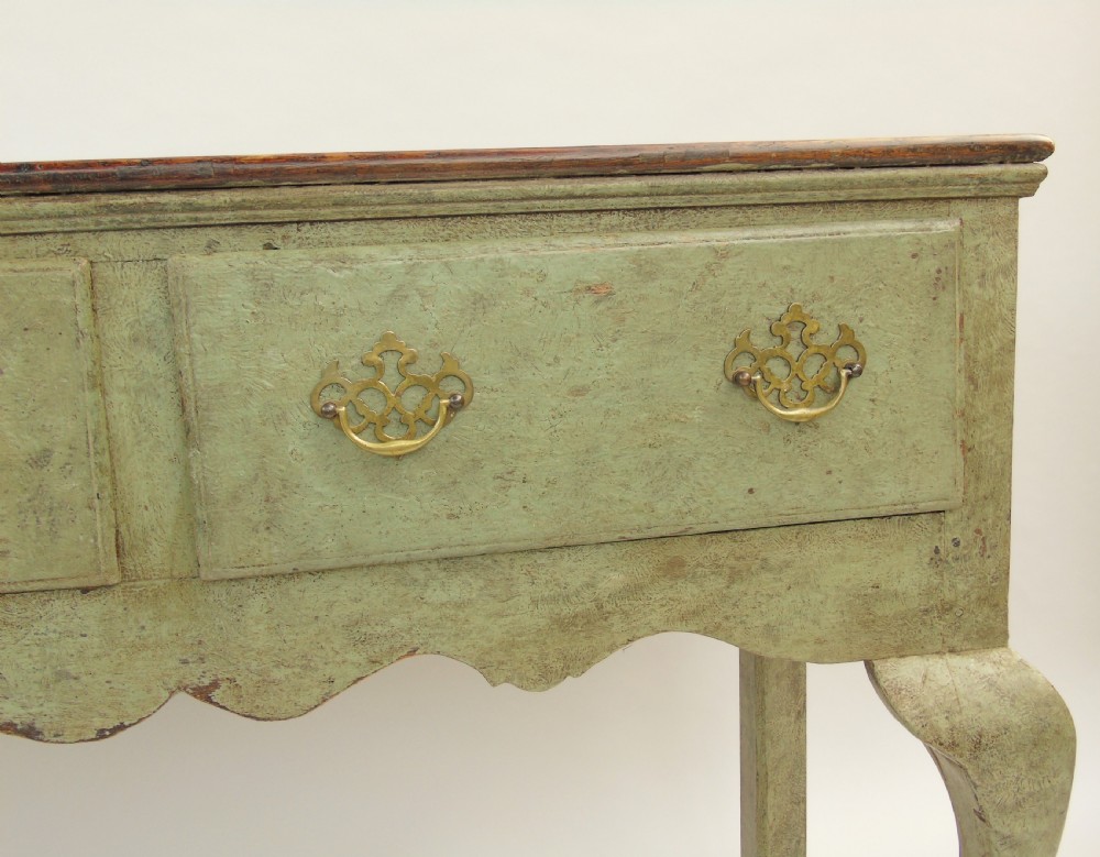 Antique Painted Oak French Dresser Base View VIII