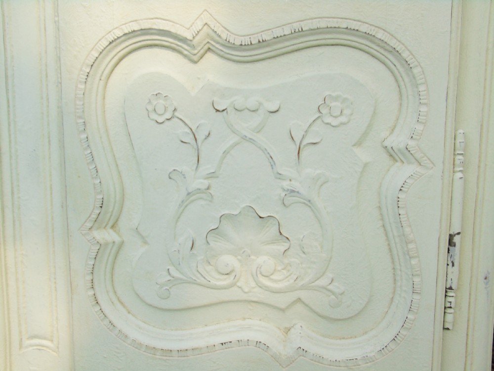 Pretty Antique French Glazed Cabinet View IV