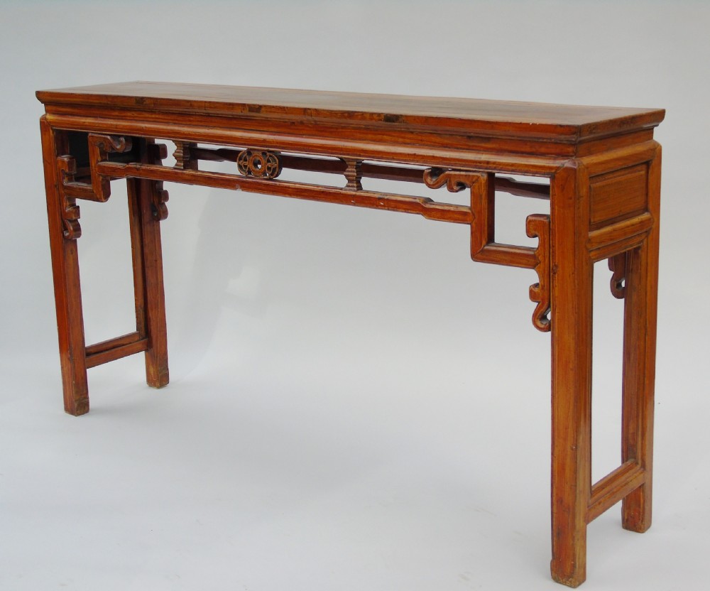 Antique Chinese Elm Altar Table Console View III