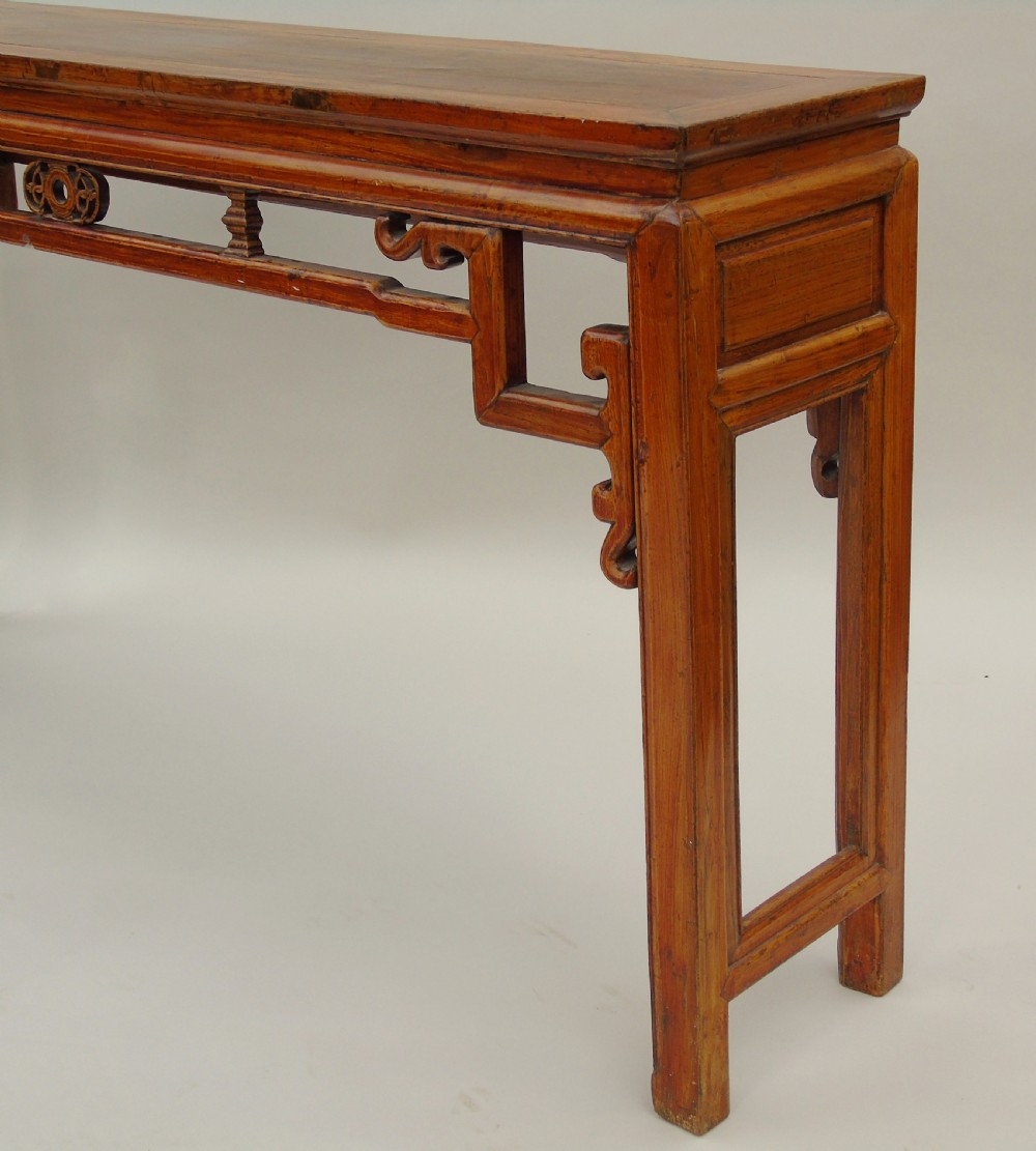 Antique Chinese Elm Altar Table Console View IV