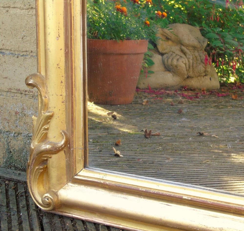 Imposing Antique French Gilt Mirror View V