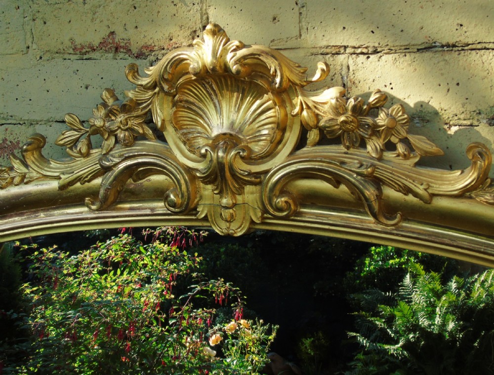 Imposing Antique French Gilt Mirror View VI