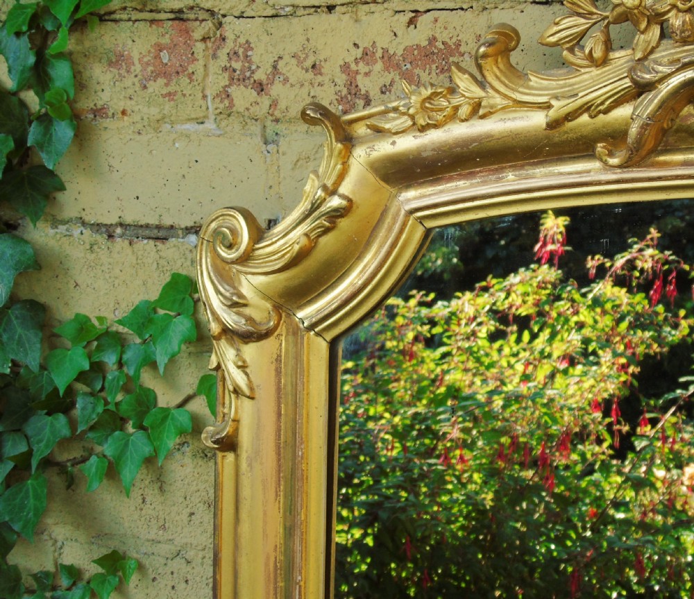 Imposing Antique French Gilt Mirror View VIII