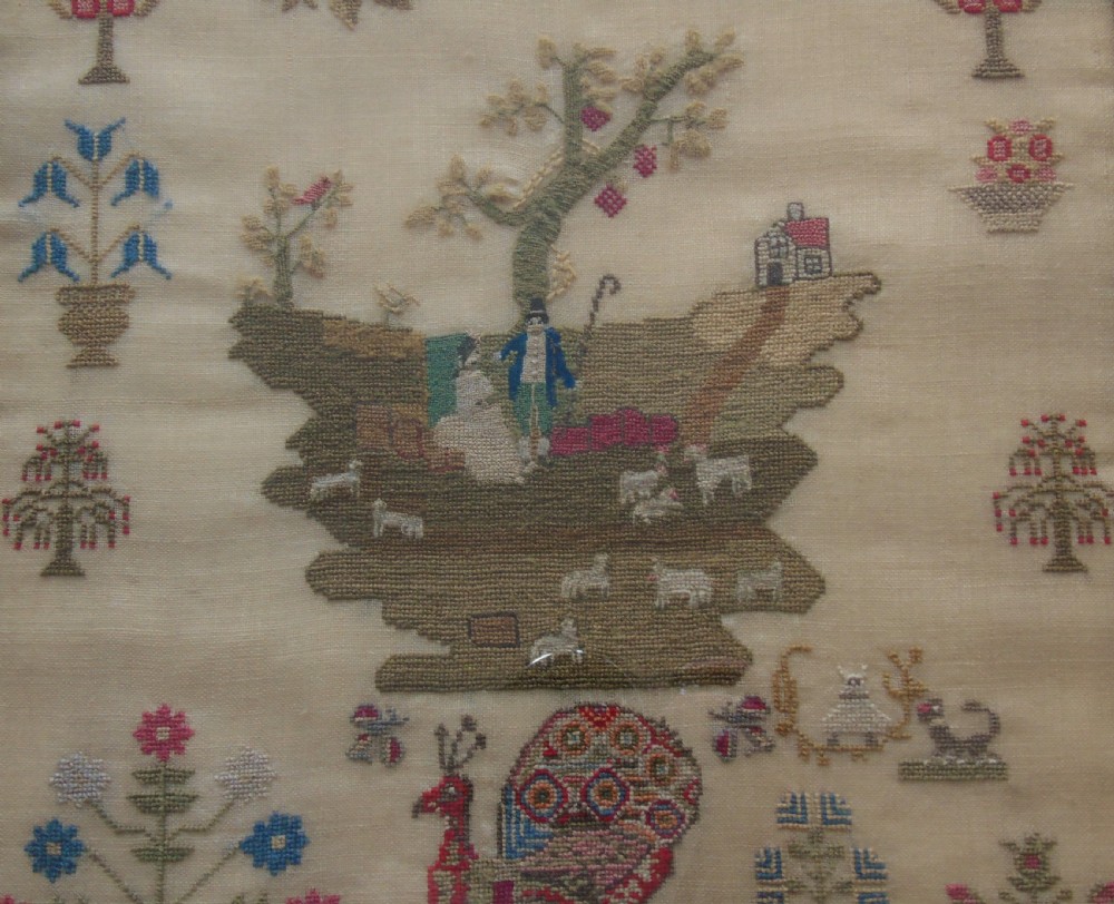 Fine 19th Century Sampler By Harriet Humpage View V