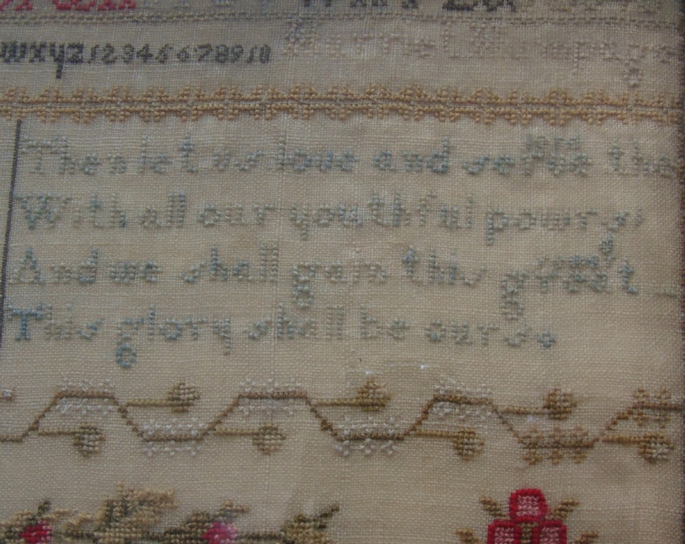 Fine 19th Century Sampler By Harriet Humpage View VII