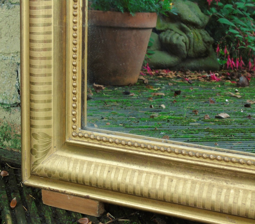 Pretty French Arched Gilt Mirror Neat Proportions View VI
