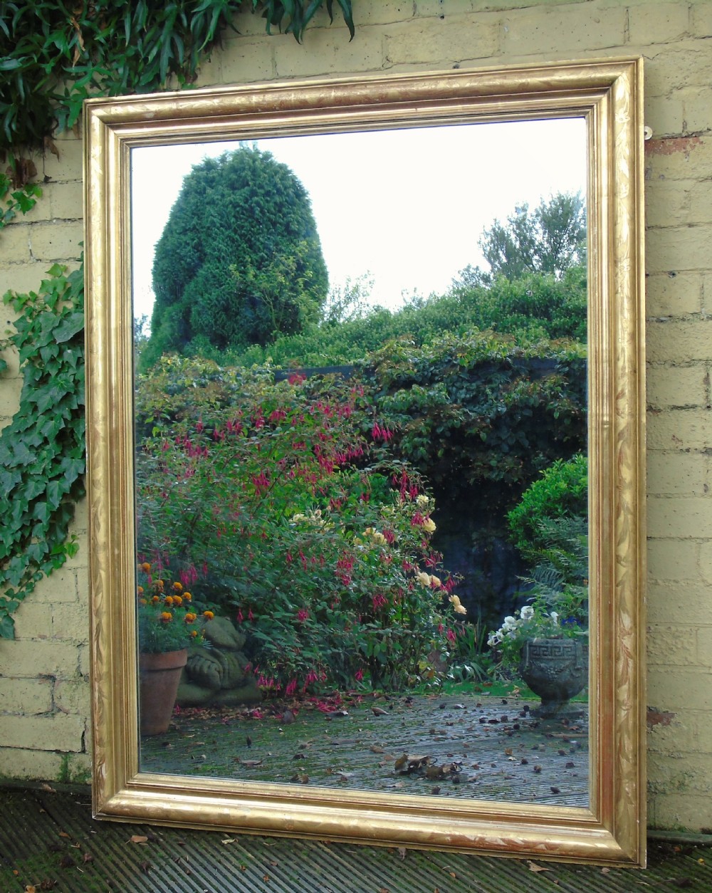 Large Antique French Gilt Mirror