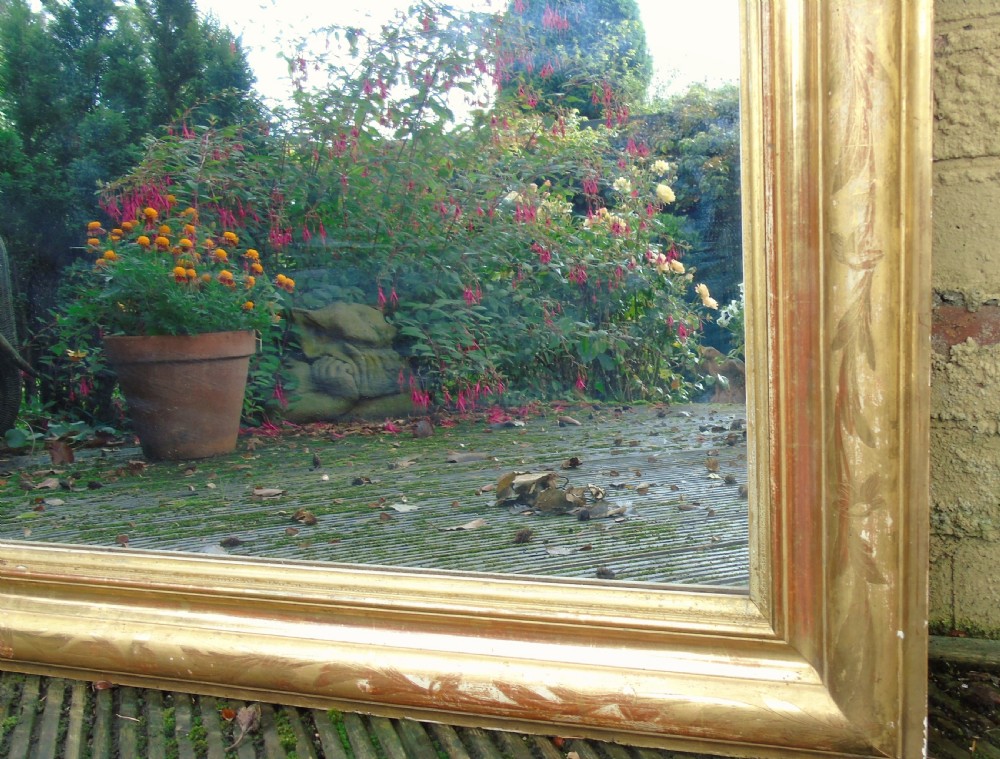 Large Antique French Gilt Mirror View II