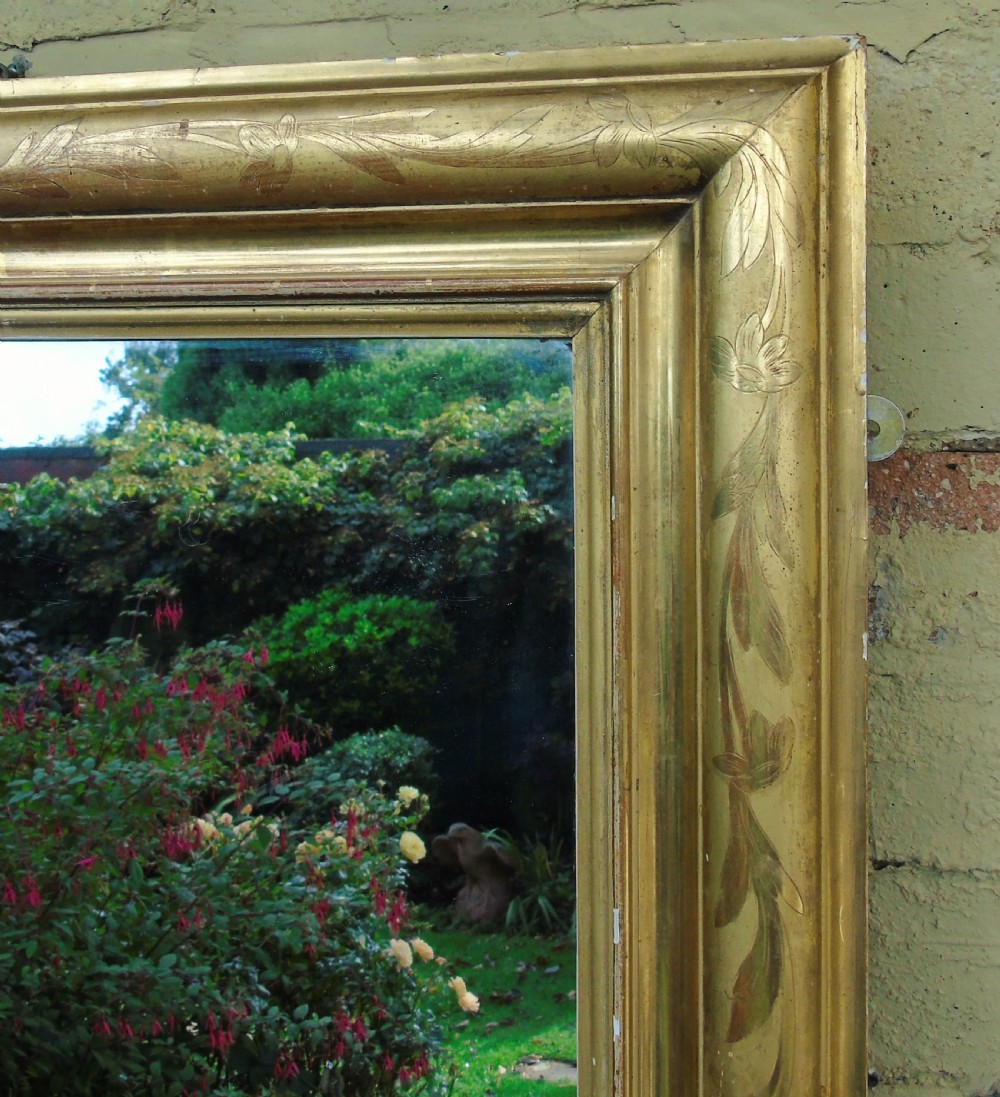 Large Antique French Gilt Mirror View III