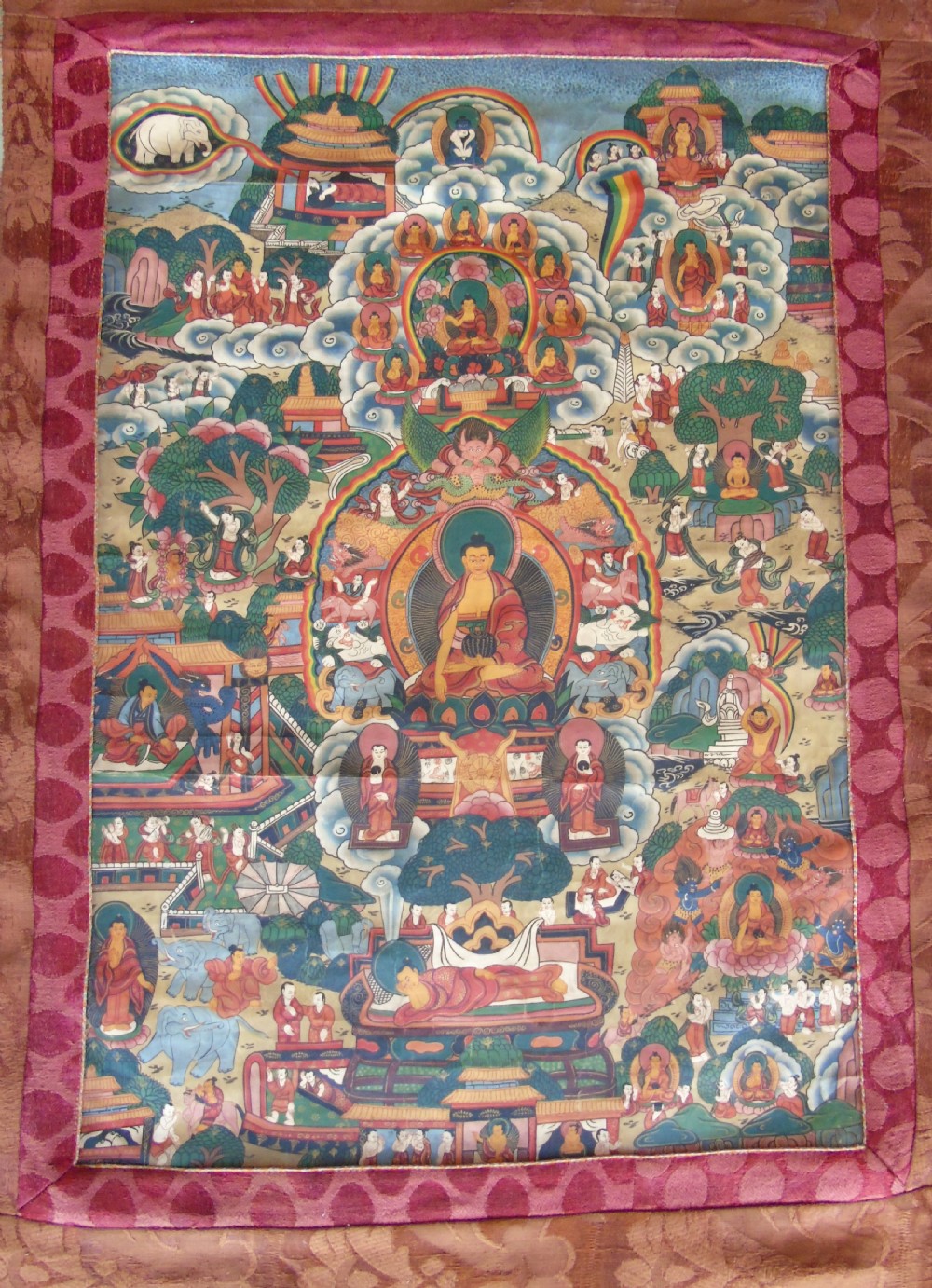 Antique Buddhist Thangka View III